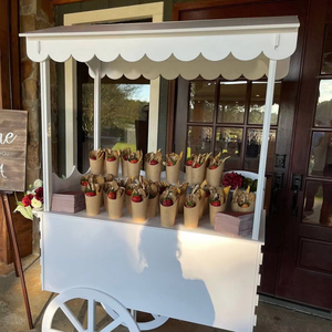 PVC Candy Cart Display Rack with Wheels