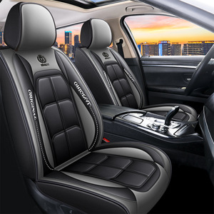 Full-Wrap Leather Seat Covers Wear-Resistant Driver Passenger Seats