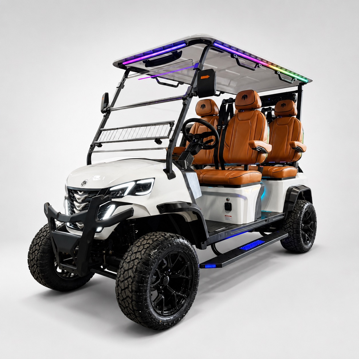 MammothEV XR4F forward facing electric golf cart main side profile