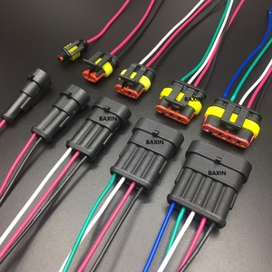 AMP Waterproof Male Female Wire Connector Harness