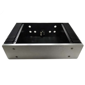 Anodized 6061 Aluminum Enclosure Double Radiator Amplifier Chassis