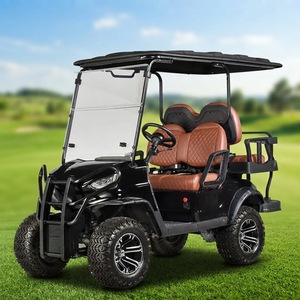 New Model 2+2 Electric Golf Cart Folding Club Sightseeing Car Hunting Buggy