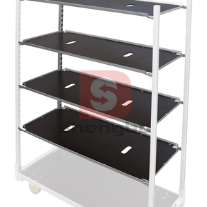 Metal Flower Cart Display Stand with Wheels