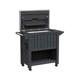 Outdoor Entertainment 3-in-1 Polypropylene Food Trolley Wine Bar Cart Julma Serving Cart